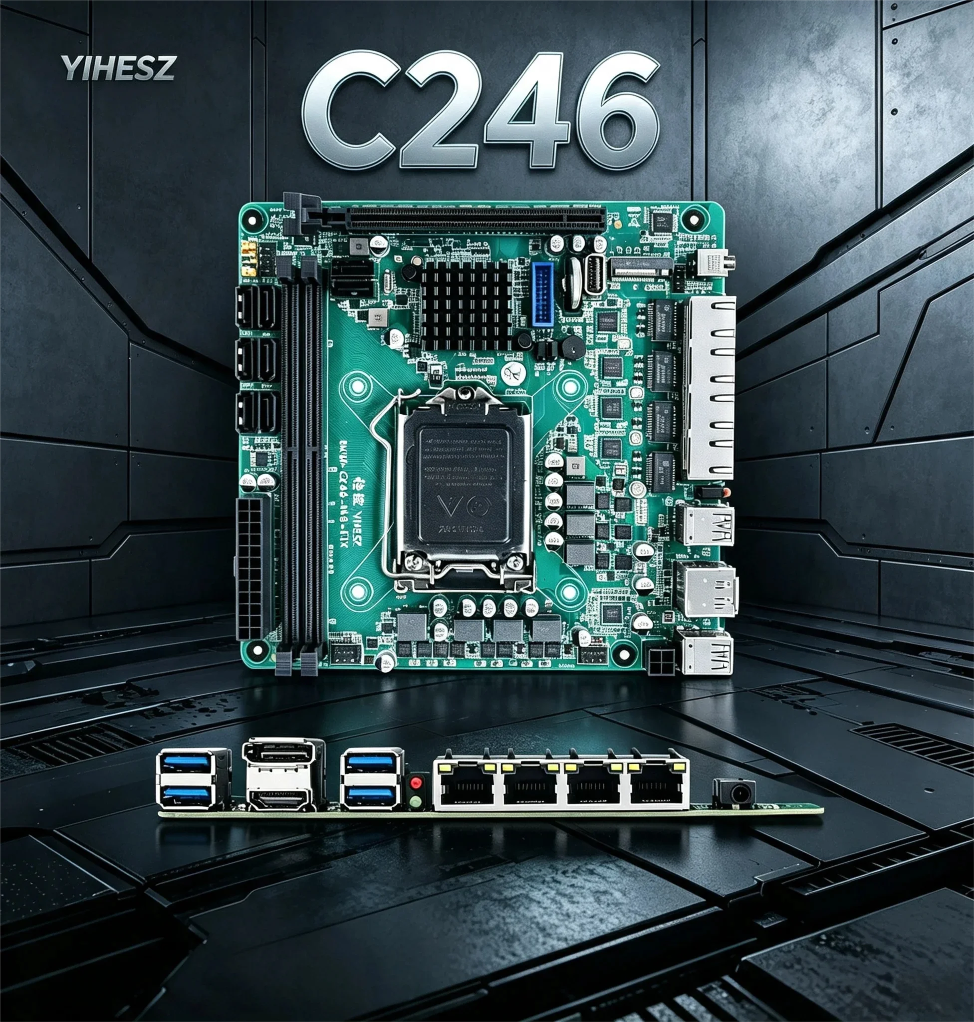 C246 ITX NAS Motherboard Suppo - Nas Motherboard 8 Sata Mini Itx 评论和价格
