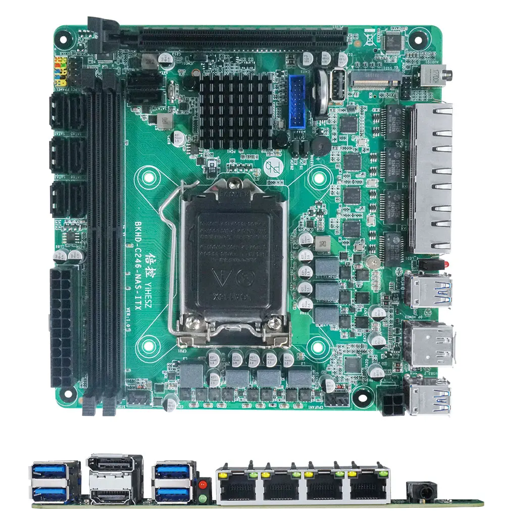 C246 ITX NAS Motherboard Suppo - Nas Motherboard 8 Sata Mini Itx 评论和价格
