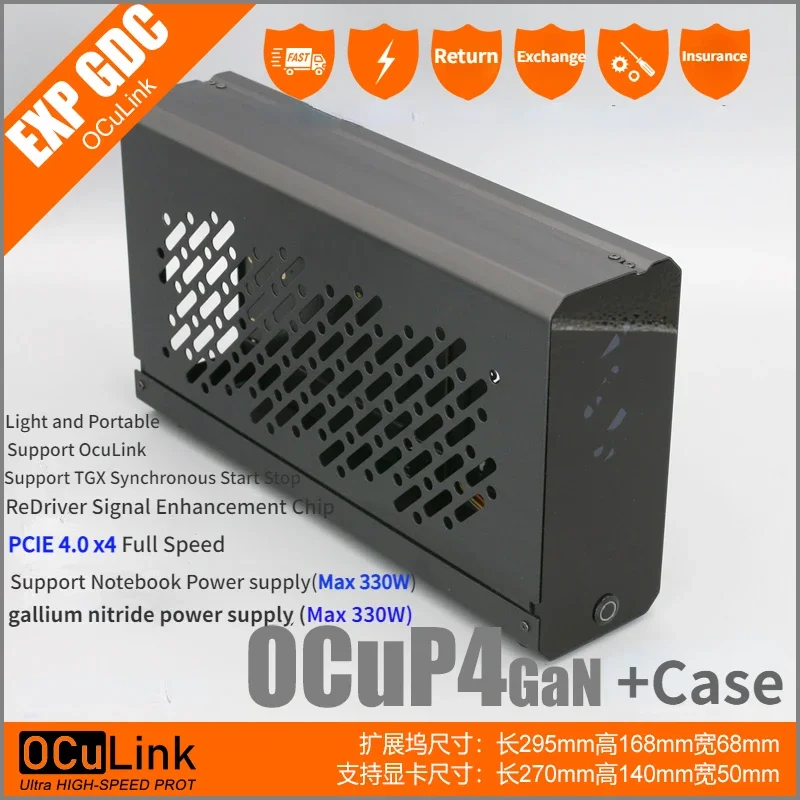 OCuP4GaN OCuLink GPU Dock Case - Oculink Egpu Mini Pc 评论和价格