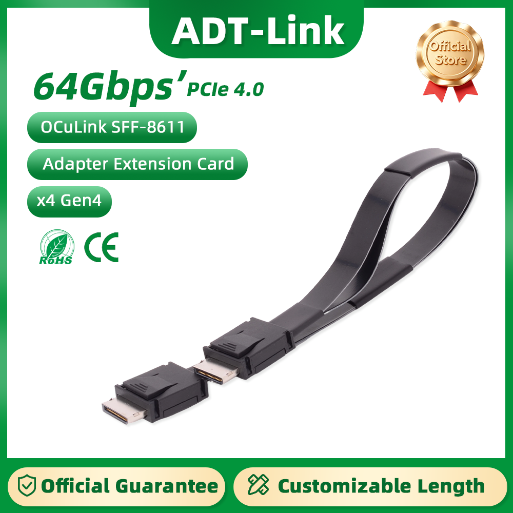 ADT-Link  PCI-E 4.0 X4 SFF-861 - Oculink Egpu Mini Pc 评论和价格