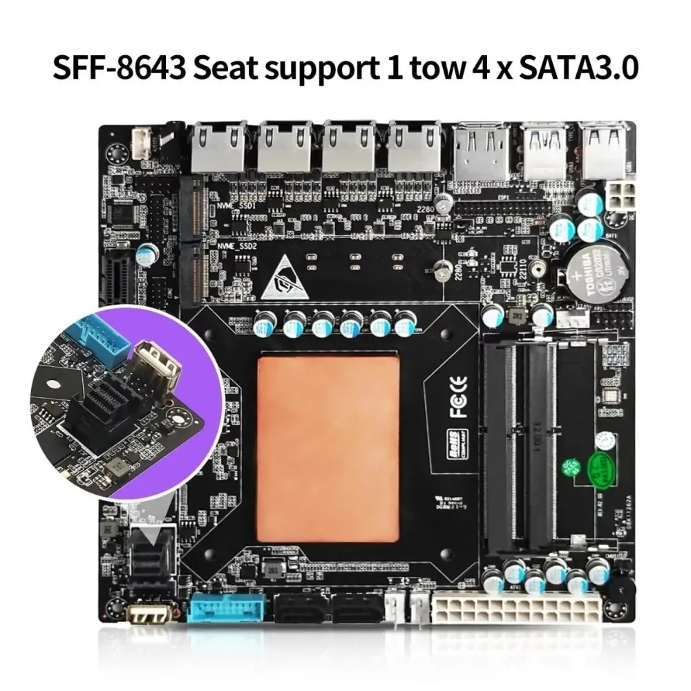 ITX NAS Motherboard with 11th  - Nas Motherboard 8 Sata Mini Itx 评论和价格