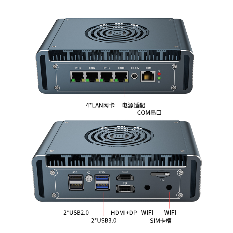 2.5G Fan Mini PC Router 13620H - Pfsense Firewall Router 2.5G 4 I226 评论和价格