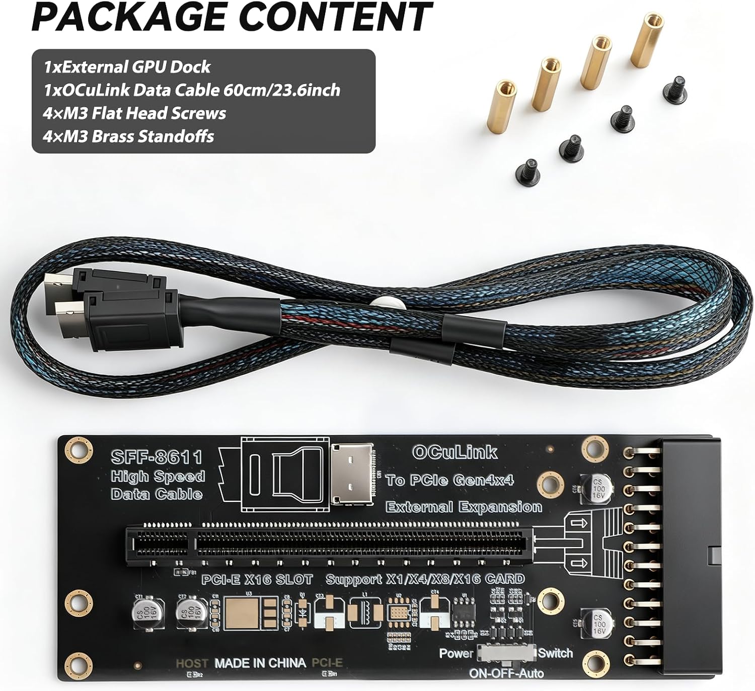 OCuLink PCIe 4.0 X4 64Gbps SFF - Oculink Egpu Mini Pc 评论和价格