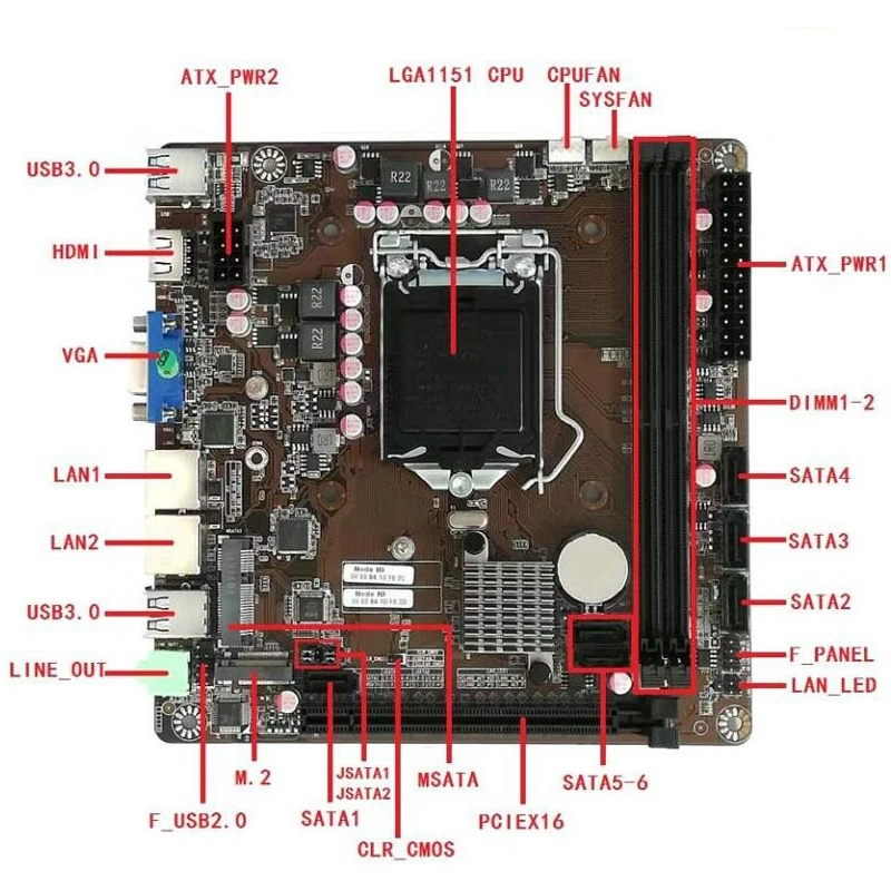 B365 Mini-ITX Motherboard LGA  - Nas Motherboard 8 Sata Mini Itx 评论和价格