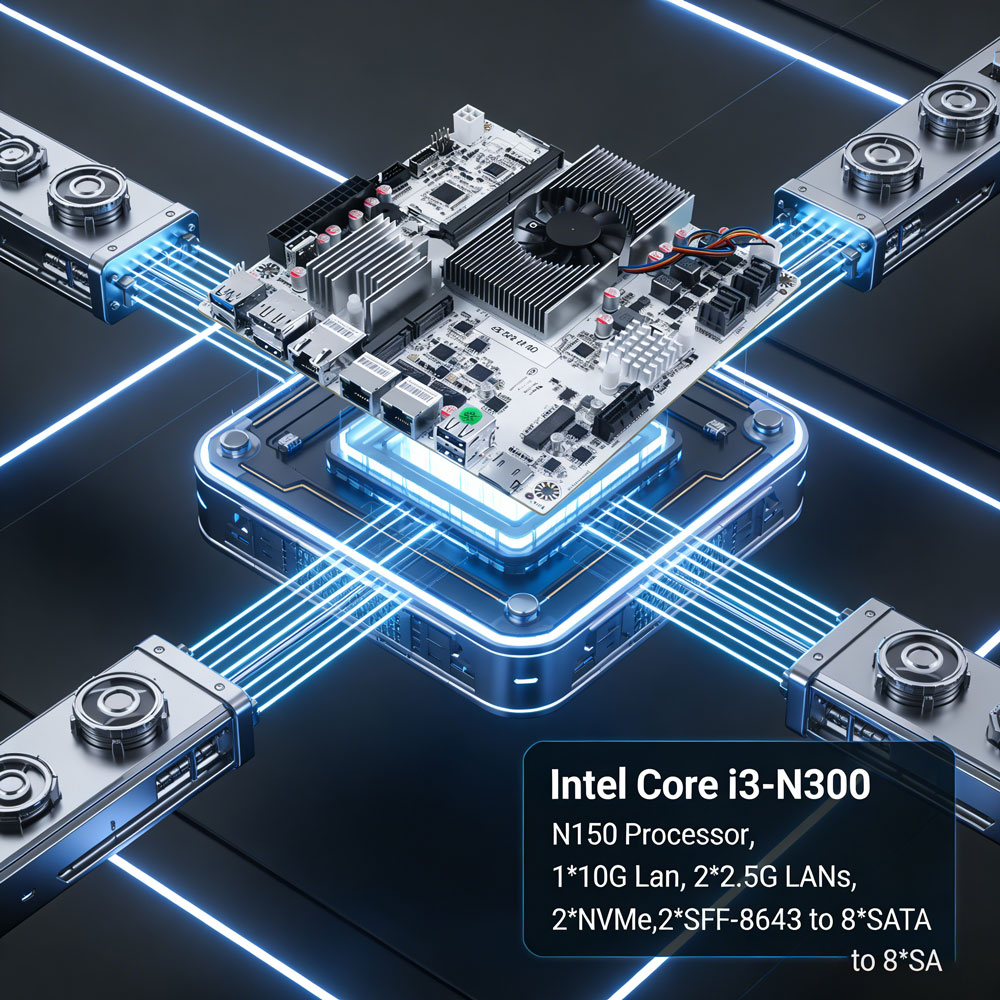 8-Bay NAS Mini ITX Motherboard - Nas Motherboard 8 Sata Mini Itx 评论和价格