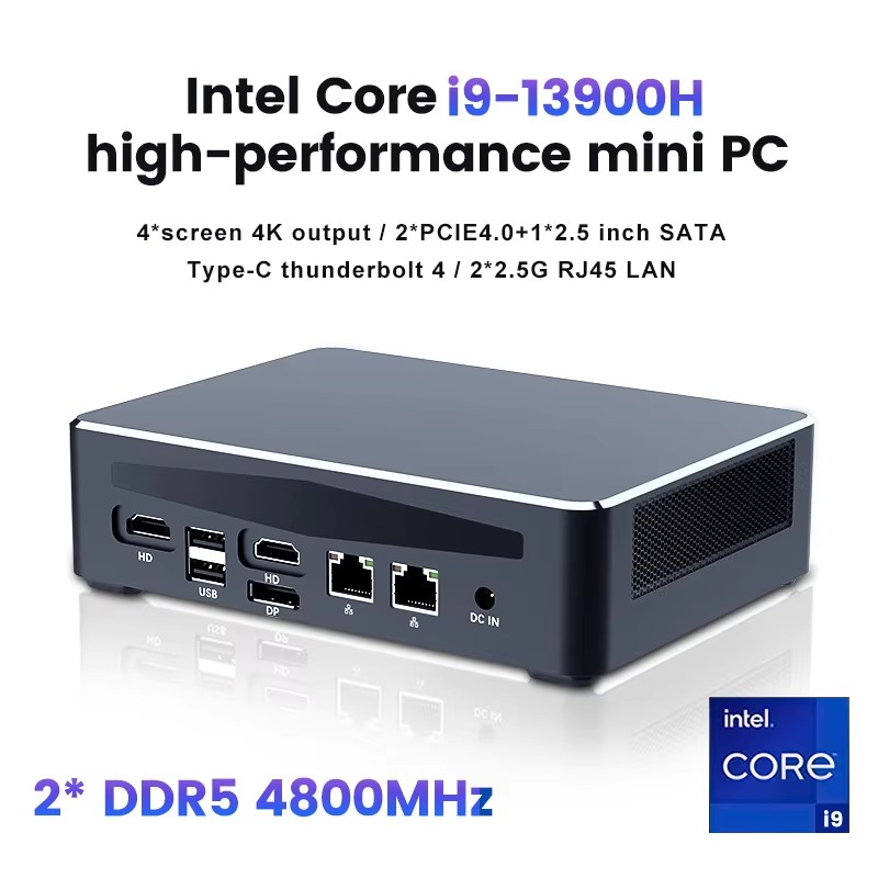 Topton Gaming 4 NAS Mini PC Co - Intel Core I9 13900H Mini Pc 评论和价格