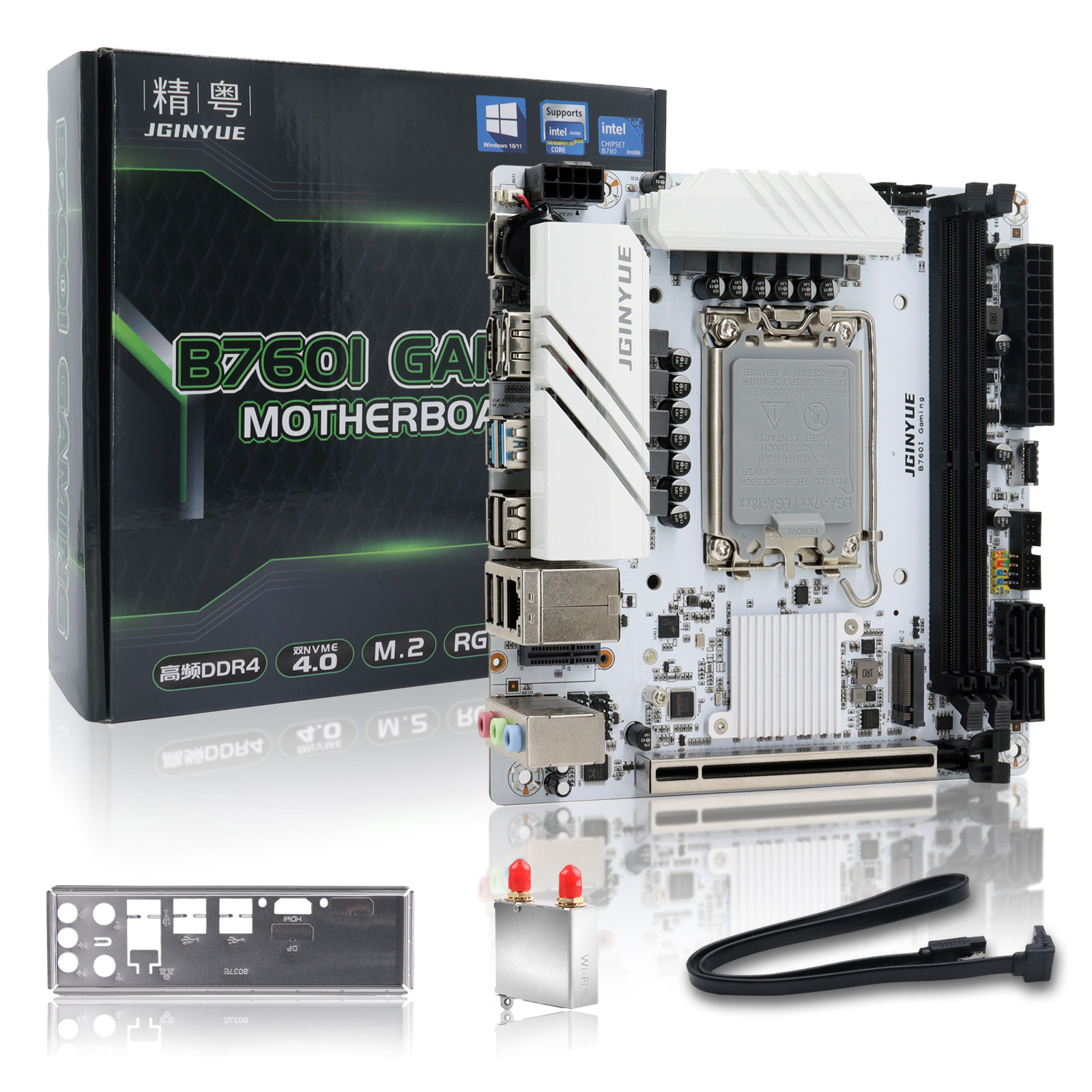 JGINYUE B760 Motherboard LGA 1 - Lga1700 Itx Motherboard Ddr5 评论和价格