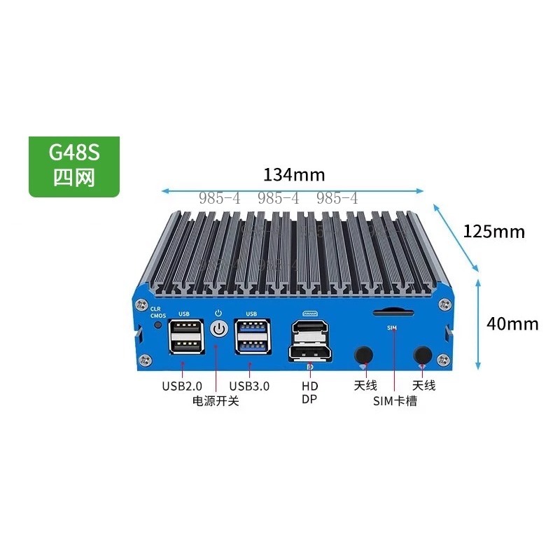 G48S N100 Soft Router Mini PC  - Pfsense Firewall Router 2.5G 4 I226 评论和价格