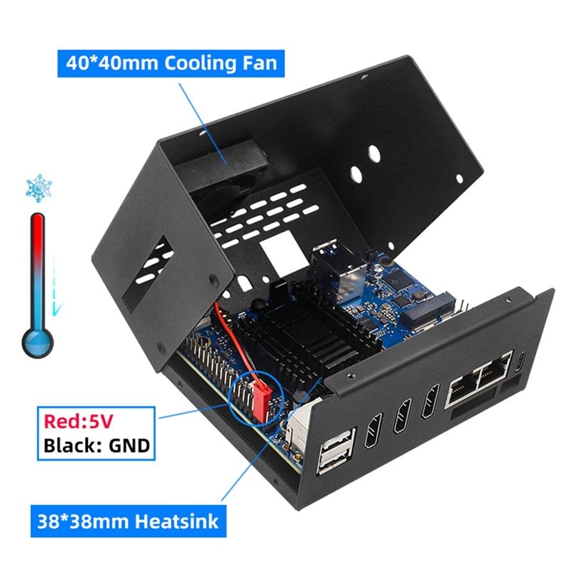 A29F-Metal Case High Quality C - Orange Pi 5 Plus 16Gb 评论和价格