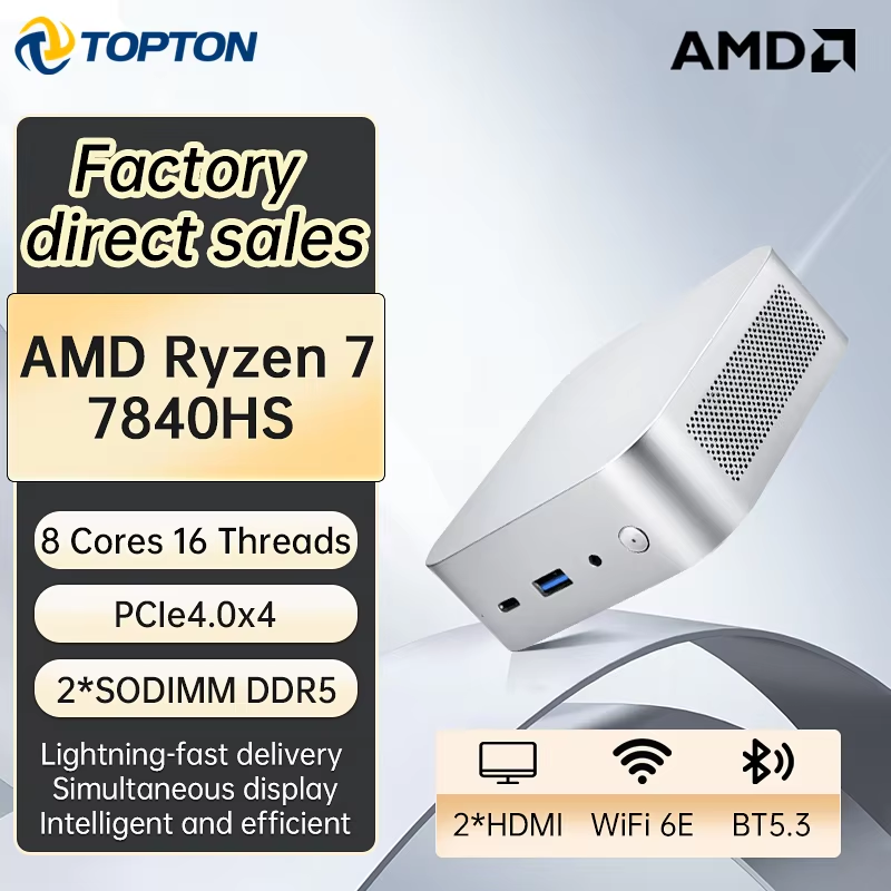 Topton AMD Ryzen 7 7840HS Gami - Amd Ryzen 7 7840Hs Mini Pc 评论和价格